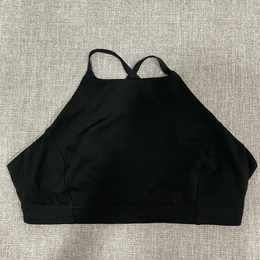 Outdoor Voices Flow Strappy Sport Bra - Black - Size L